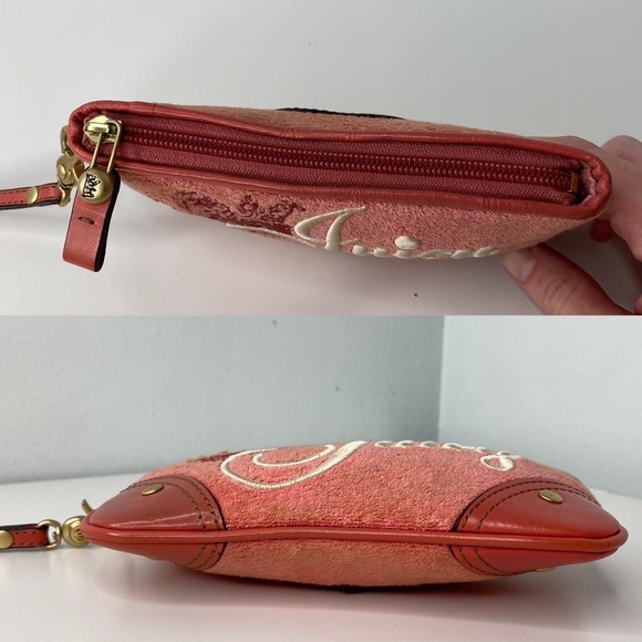Vintage RARE Juicy Couture Pink Princess Wristlet - Picture 3 of 4
